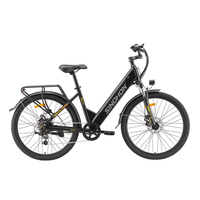bicicleta electrica urbana sinohon em300 26 pulgadas 7 velocidades negra