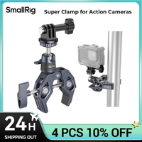 smallrig super abrazadera para camara de accion gopro insta360 abrazadera de montaje para camara kit de montaje para manillar de motocicleta y bicicleta gopro