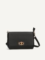 caprice handbag black made of leather without heel size 1