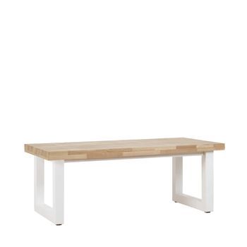 Mesa De Centro Elevable Madera Klast Home Nórdico 120 X 48 Cm - Natural