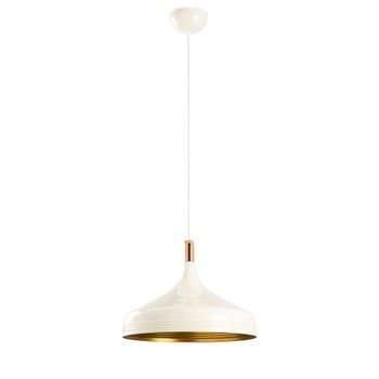 Lámpara De Techo Saglam-3723 Cobre Oro Blanco Metal Diámetro 36x124 Cm