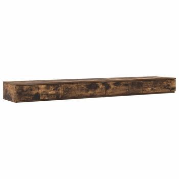 Cajones De Cama Con Cajón Roble Ahumado 180 X 36,5 X 16,5 Cm Vidaxl