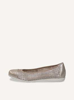 CAPRICE Ballerina, brown, made of Leather, Size 36