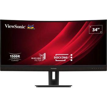 Monitor Viewsonic 34″ 3440x1440 100Hz VA Curvo FreeSync USB-C Altura Ajustable