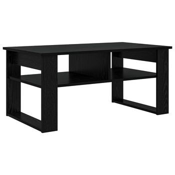 Mesa De Café - Mesa De Centro - Mesa Baja Roble Negro 96 X 54 X 44 Cm Madera De Ingeniería