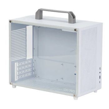 ALBOX E90PRO Caja de PC Gaming MATX Portátil de Alto Flujo de Aire Soporta RTX4090 240mm AIO 6 Ventiladores Compacto ATX