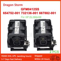 ventilador de refrigeracion de 2 piezas accesorio para hp proliant dl360p dl360e g8 gen8 server 732136-001 654752-001 697183-003 697183-001 12v gfm0412ss