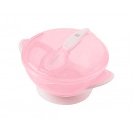 Cuenco con cuchara Feedy Rosa