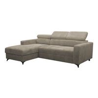 sofa rinconero columbus 191 de color marron claro funcion de descanso 236x172x82cm