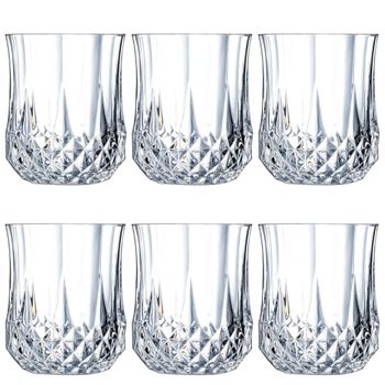 Juego de 6 vasos bajos cristal 32 cl