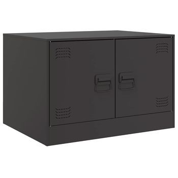 Mesa De Centro 50x67x44 Cm Acero Laminado En Frío - Negro