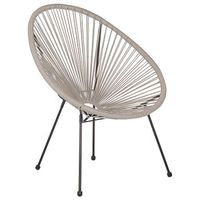 silla de balcon de ratan sintetico gris claro resistente a la intemperie sala de estar jardin bistro moderno acapulco