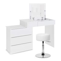 tocador espejo mesa moderna maquillaje comoda madera cajones