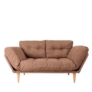 Sofá Cama 3 Plazas Nina Daybed Gr102 Marrón Claro