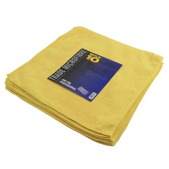 Premium Microfibre 10 Pack 40x40cm - YELLOW
