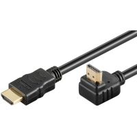 cable hdmi goobay 61294 1m 4k60hz macho a macho acodado 90 negro