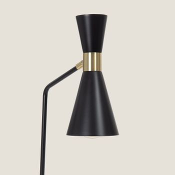 Ledkia Lámpara Flexo Escritorio de Metal Jigger Negro
