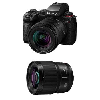Cámara Mirrorless Panasonic Lumix S5 Mark II 24.2 MP Zoom 20-60mm Sensor Full Frame Kit 85mm F1.8 Wi-Fi