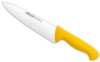 cuchillo cocinero de acero inoxidable nitrum de 200 mm mango amarillo