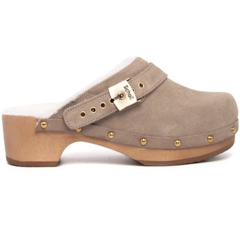 Scholl Zuecos PESCURA ROBIN F.TAUPE para mujer