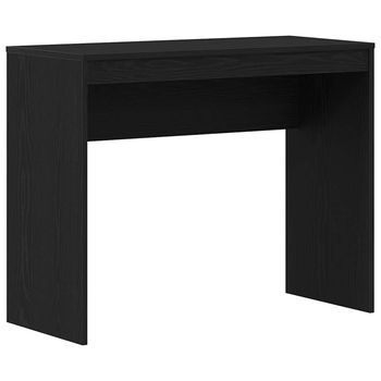 Escritorio Roble Negro 90x40x72 Cm Madera De Ingeniería Vidaxl