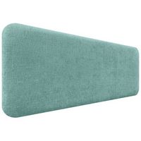 dhome cabecero tapizado en lana liso redondeado para pared acusticos cabeceros absorbentes cabezal cama dormitorio verde agua 135cm