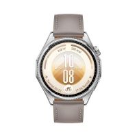 huawei watch gt 7 bluetooth nfc gps 46mm acero gris talla unica correa de cuero resistente al agua