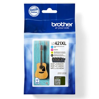 Brother LC421XLVAL BK/C/M/Y Original Multipack High Capacity Ink Cartridges