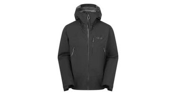 Chaqueta impermeable de montana rab downpour negra