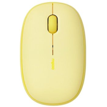 Ratón Rapoo M660 Silent Bluetooth RF Wireless 1300 DPI Amarillo Silencioso