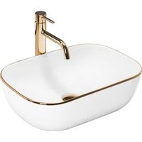 lavabo sobre encimera rea belinda gold edge