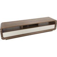 avf renwick fs2000renw 2000 mm tv stand - walnut  white white