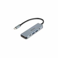 hub dicota 5 puertos usb 4 30 hz d32060 plata 100 w 4k uhd