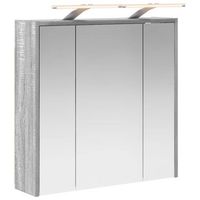 armario con espejo de bano  mueble de bano gris sonoma 635 x 16 x 625 cm
