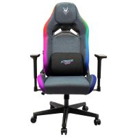 woxter stinger station elite silla gaming tela rgb azulrosa