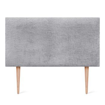 Dhome Cabecero De Lana Natural 110x115cm Con Patas Camas 105/110 - Gris Claro