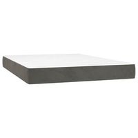 colchon matrimonial  colchon de cama  colchao muelles ensacados terciopelo gris oscuro 140x190x20 cm