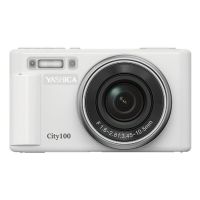 camara digital compacta yashica city 100 72 mp 3x zoom optico sensor cmos wifi blanco plata