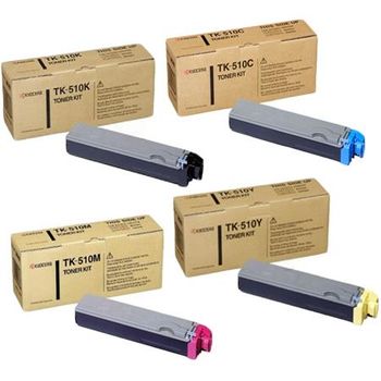 Original Multipack Kyocera FS-5020 Printer Toner Cartridges (4 Pack) -1T02F30EU0