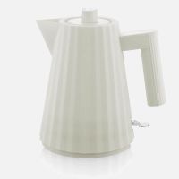alessi electric kettle - plisse white - 1l