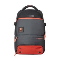 mochila nox luxury open series negro rojo