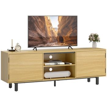 Mueble TV Madera ZMH 65 Pulgadas 160x35x55.5cm Natural