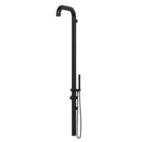sined ducha exterior de agua fria y caliente chia wall inox negro