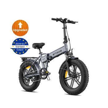 Bicicleta Eléctrica Engwe Ep-2 Boost 250w 624wh 20x4.0 Freno Disco - Gris