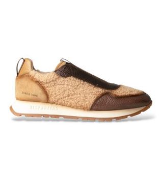 Hispanitas para mujer. HI254222 Zapatillas de piel Kansas I25 marrón (37), Beige, 1 a 3cm, Ninguno, Casual