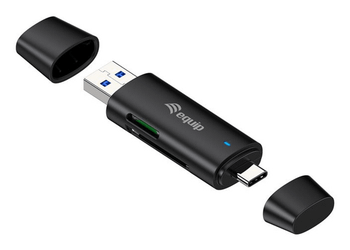 CARD READER EXTERNO EQUIP USB 3.2 DOBLE CONEXION USB-A & USB-C SD TF