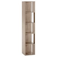 estanteria de rincon 5 huecos color roble
