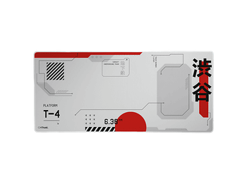 Alfombrilla gaming - Trust GXT 759 XXL, Tereftalato de polietileno (PET), Antideslizante, Forma rectangular, Japan White
