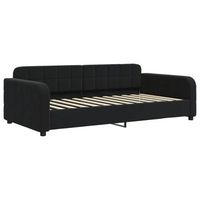 cama para adulto  cama individual  sofa cama sin colchon terciopelo negro 100x200 cm