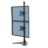 brazo con peana para monitor doble en vertical professional series